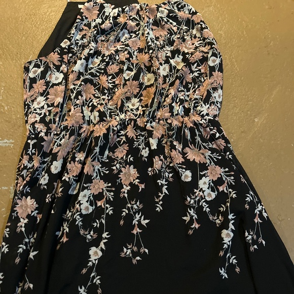 Black and Floral Dress - Picture 1 of 3